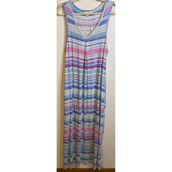 Koolaburra by UGG Women Sleeveless Dress Side Pockets Stretch Lounge Maxi MEDIUM - Picture 1 of 4